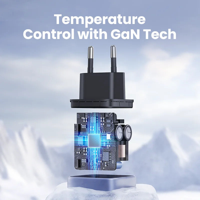 35W GaN Dual Port USB-C Fast Wall Charger