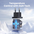 35W Dual Port GaN Fast Wall Charger for iPhone and Android