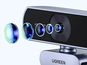 1080P HD USB Webcam with Dual Microphones for Laptop and PC