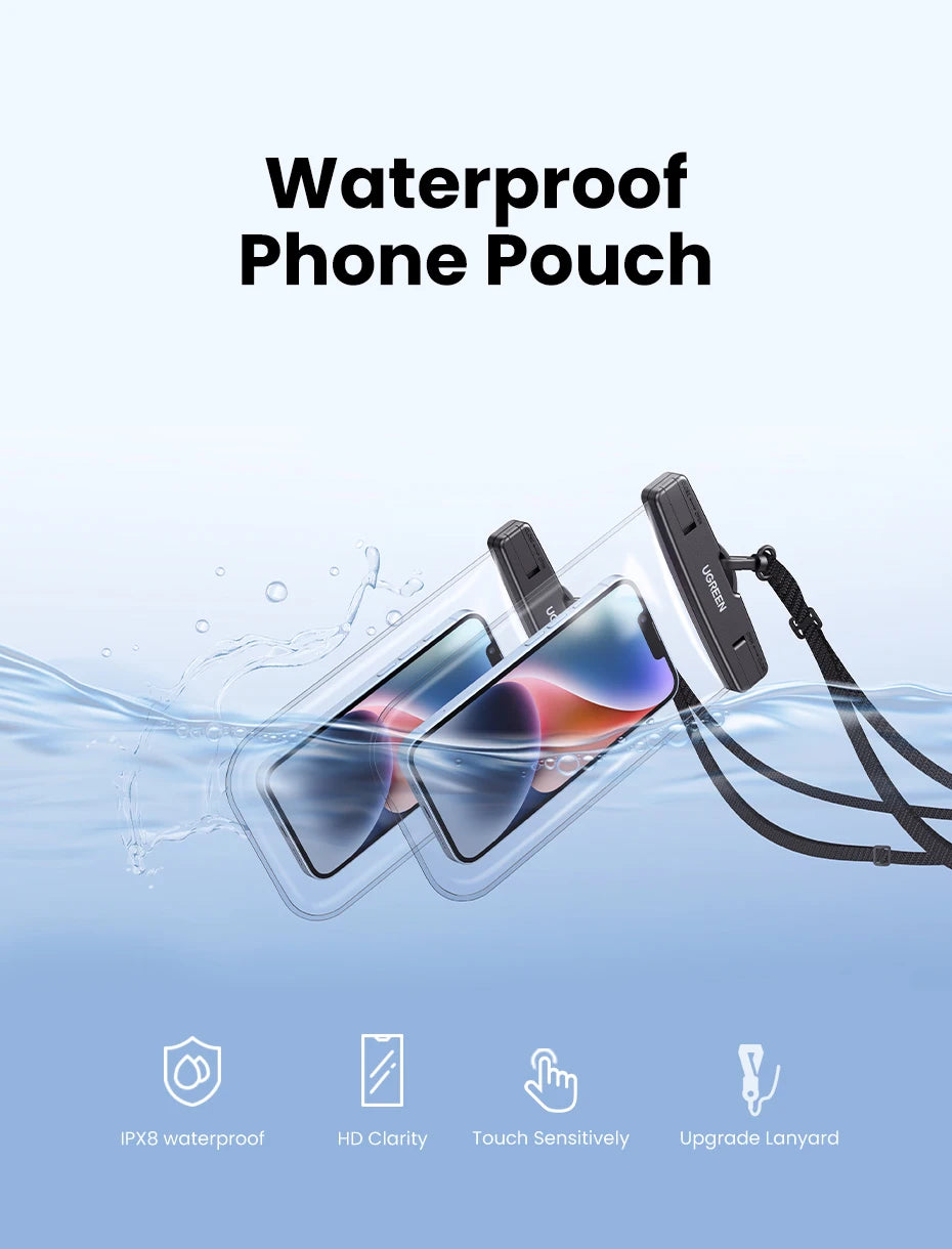 IPX8 Universal Waterproof Phone Pouch for Swimming and Diving - 10