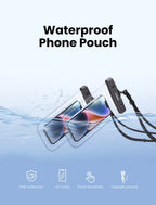 IPX8 Universal Waterproof Phone Pouch for Swimming and Diving