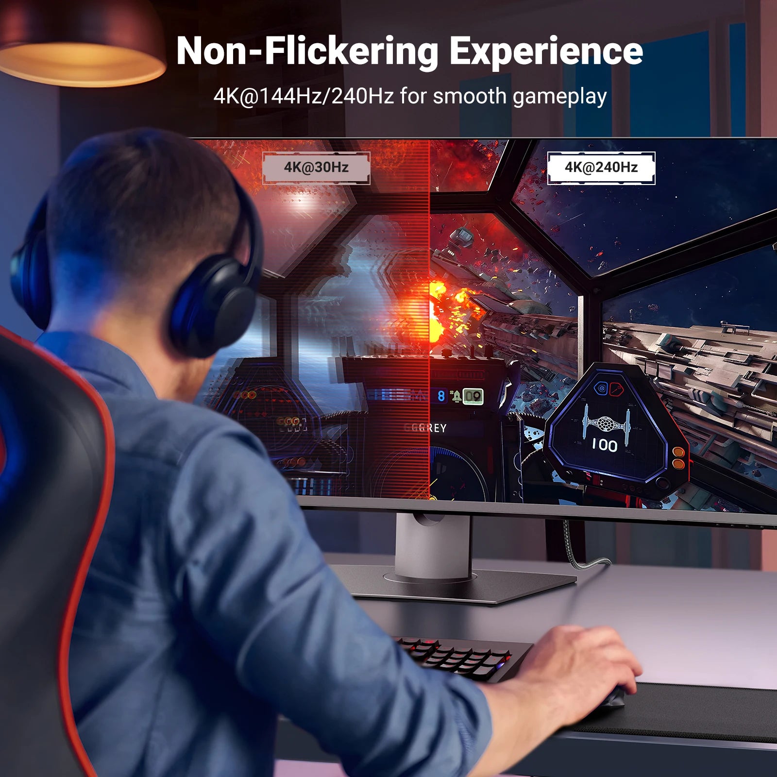 USB-C to DisplayPort 1.4 Cable for 8K 60Hz Ultra HD Video - 19