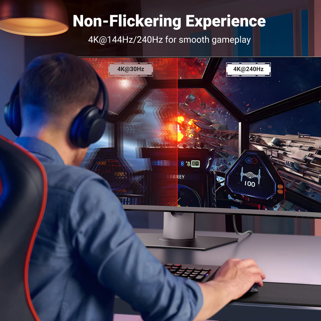 USB-C to DisplayPort 1.4 Cable for 8K 60Hz Ultra HD Video