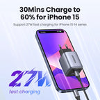 35W GaN Dual Port USB-C Fast Wall Charger