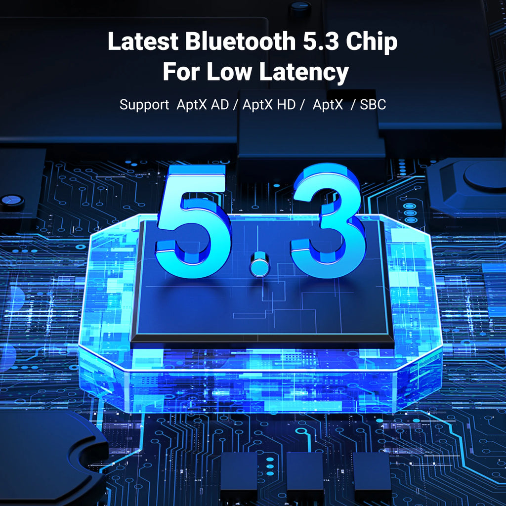 Bluetooth 5.3 Audio Transmitter for Gaming Consoles and PC
