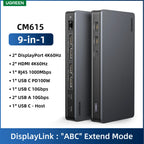 9-in-1 USB-C Docking Station with 4K Triple Display and 100W PD