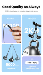 In-Ear Wired Headphones with Microphone for Mobile Devices
