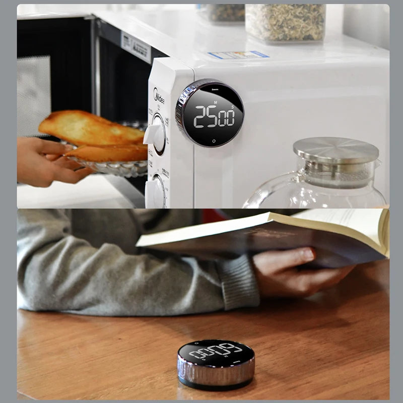 Magnetic LED Digital Rotating Kitchen Countdown Timer