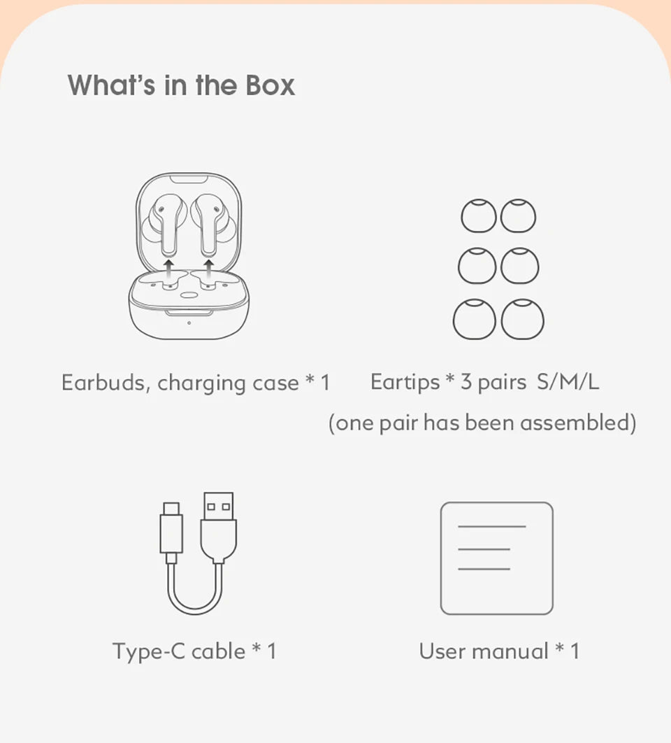 Wireless Bluetooth 5.1 Noise-Canceling Earbuds with Charging Case - 19