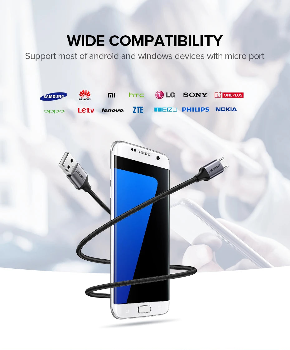 Fast Charging Micro USB Data Cable for Android Devices