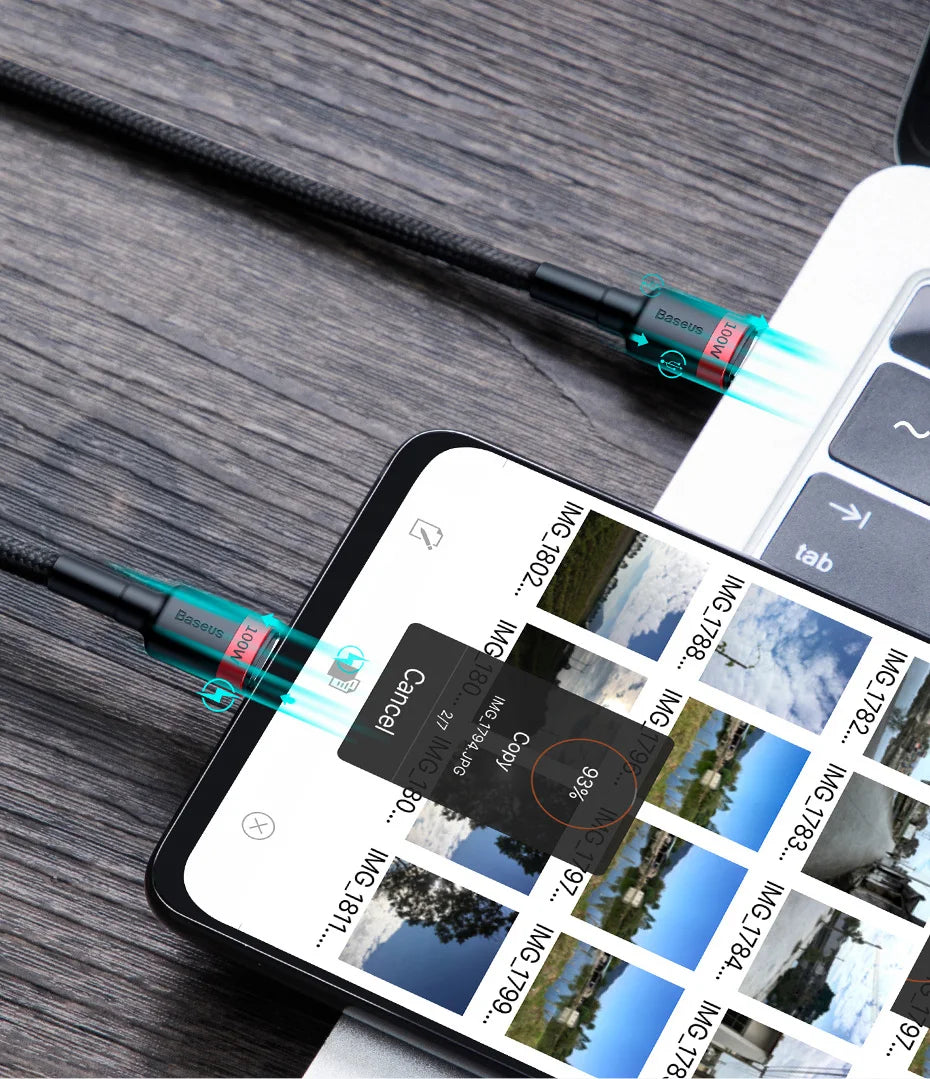 100W USB-C to USB-C Fast Charging and Data Cable