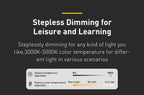Magnetic Rechargeable LED Desk Lamp with Stepless Dimming