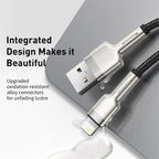 2.4A Fast Charging Braided USB Cable for iPhone