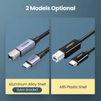 USB-C to USB-B 2.0 Printer and Scanner Cable