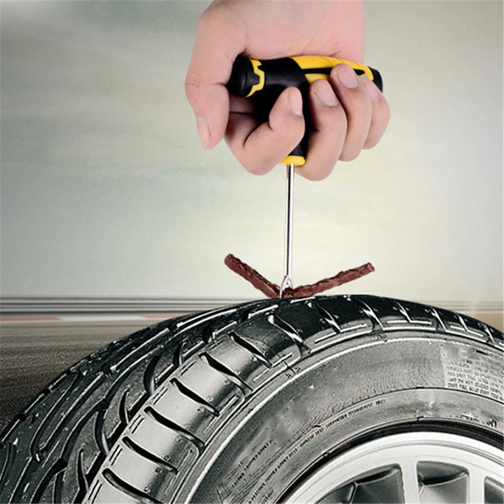 Tubeless Tire Puncture Repair Kit with Rasper and Needle Tool
