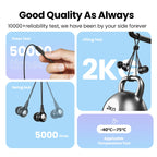In-Ear Wired Headphones with Microphone for Mobile Devices