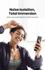 In-Ear Wired Headphones with Microphone for Mobile Devices