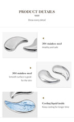 Reusable Stainless Steel Cooling Eye Pads for Puffiness