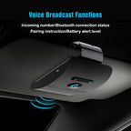 Bluetooth 5.0 Handsfree Sun Visor Car Speaker and Music Receiver