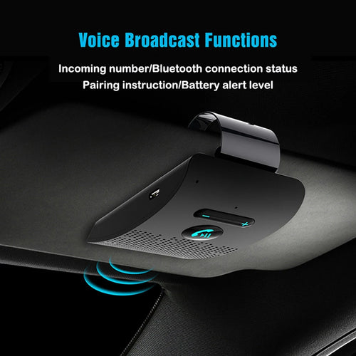 Bluetooth 5.0 Handsfree Sun Visor Car Speaker and Music Receiver