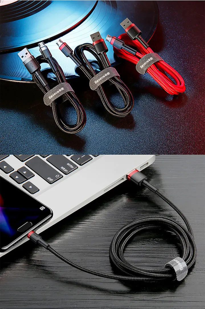 Fast Charging Braided Micro USB Cable for Android Devices