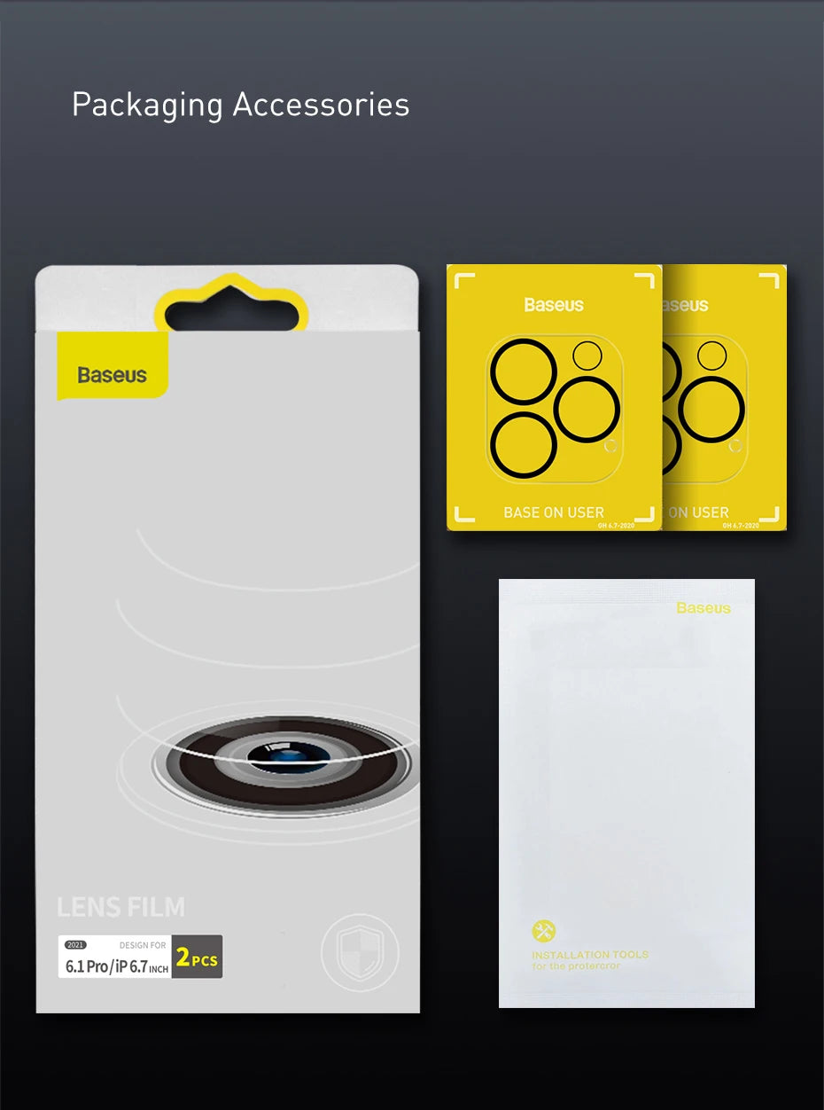 Tempered Glass Camera Lens Protector for iPhone 16 15 14 Series