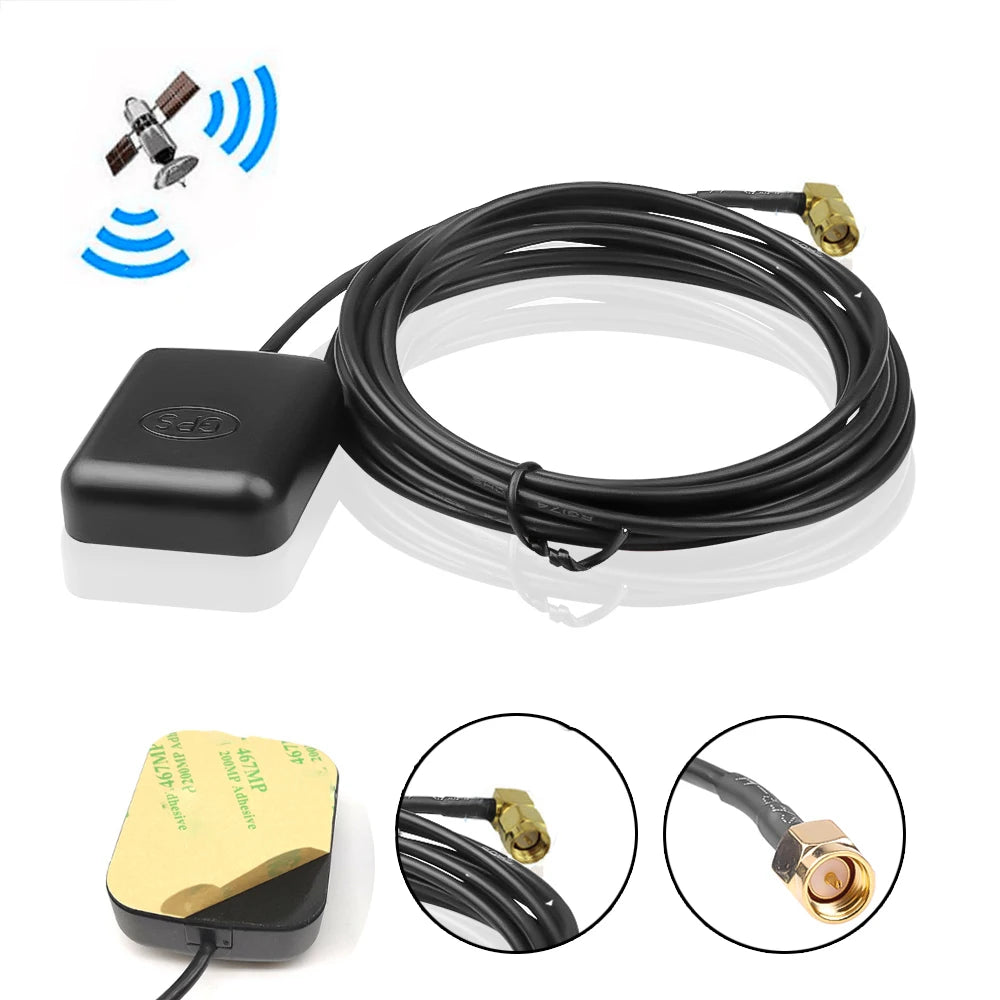 SMA Connector 3 Meter GPS Active Antenna Receiver for Car Navigation