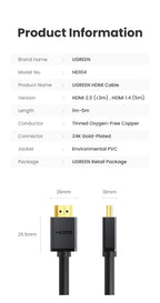 4K 60Hz High Speed HDMI 2.0 Cable for Gaming Consoles and TVs