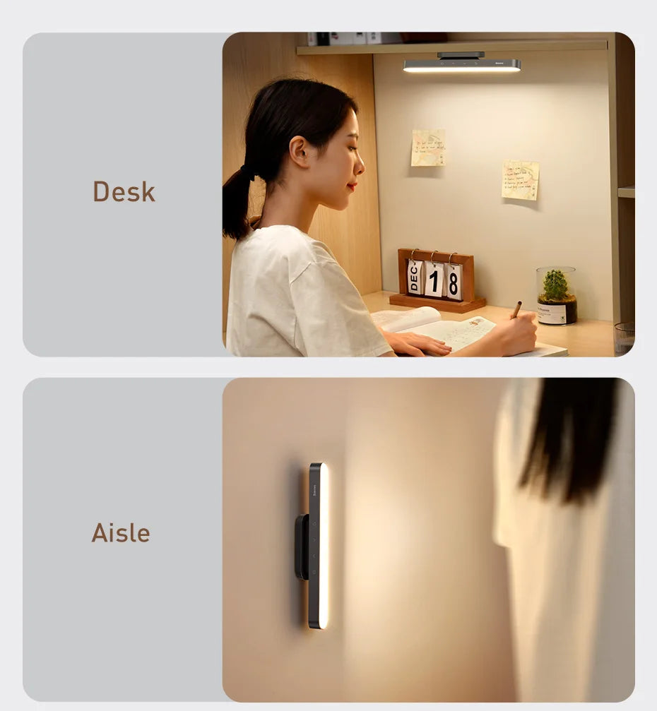 Magnetic Rechargeable LED Desk Lamp with Stepless Dimming - 17