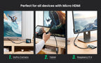 Micro HDMI to HDMI Adapter 4K 60Hz Cable