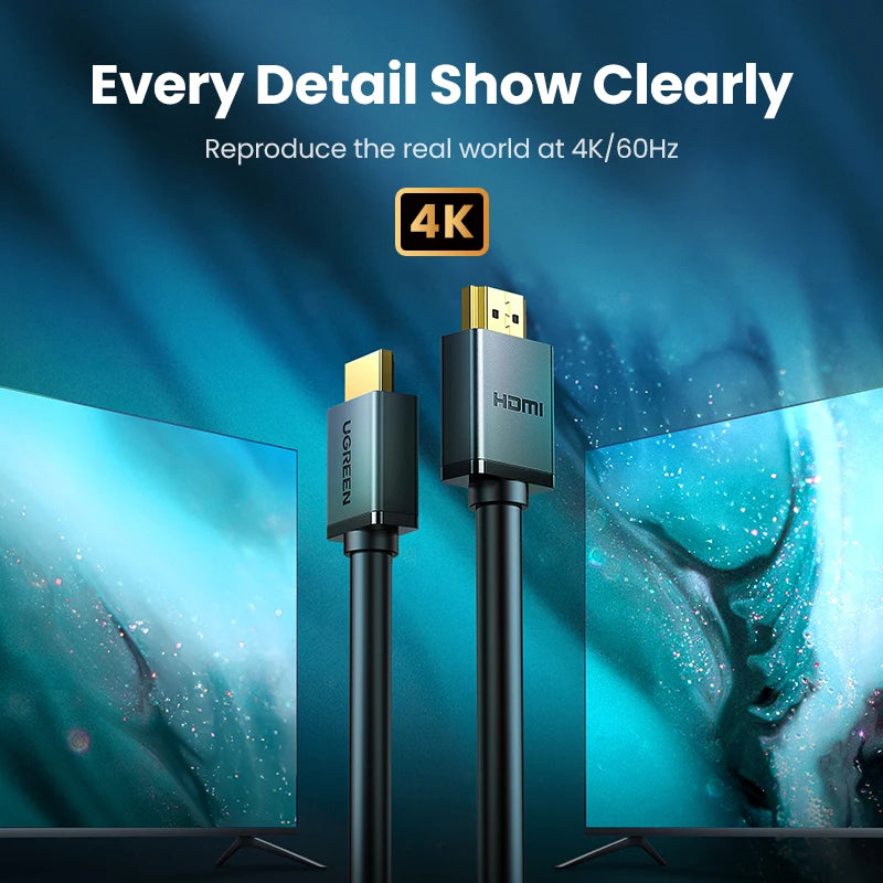 4K 60Hz High Speed HDMI 2.0 Cable for Gaming Consoles and TVs - 2