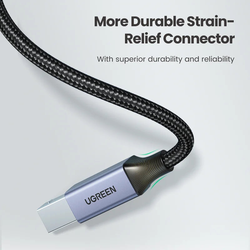 High-Speed USB 2.0 Type-A to Type-B Printer Cable