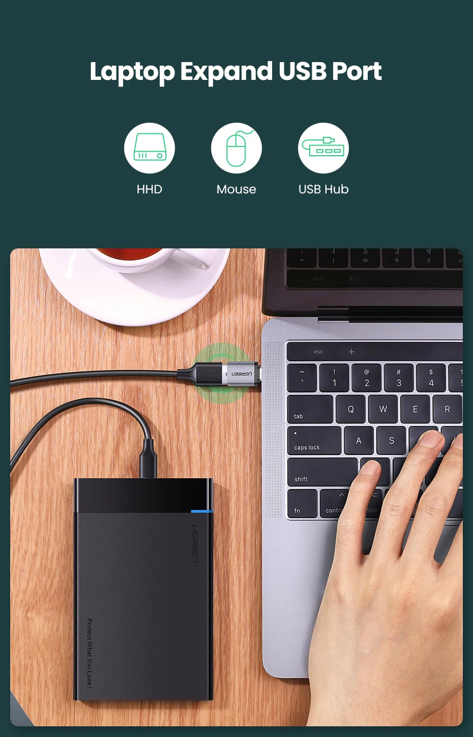 USB-C to USB 3.0 OTG Adapter for Smartphones and Laptops