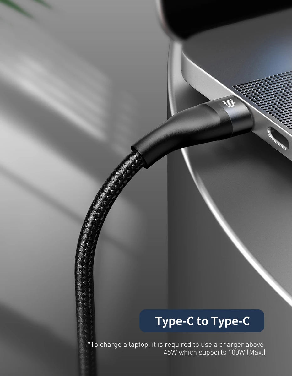 3-in-1 Fast Charging USB Cable with 100W PD Power Delivery