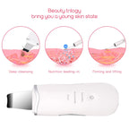 3-in-1 Ultrasonic Facial Skin Scrubber and Pore Cleaner