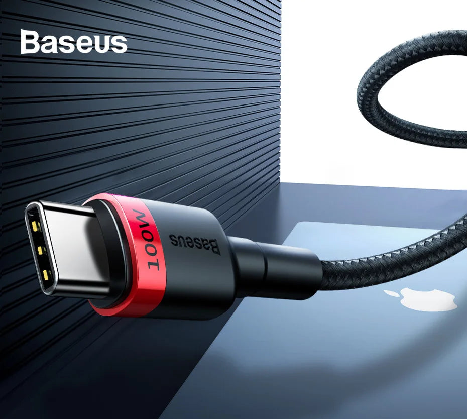 100W USB-C to USB-C Fast Charging and Data Cable - 9