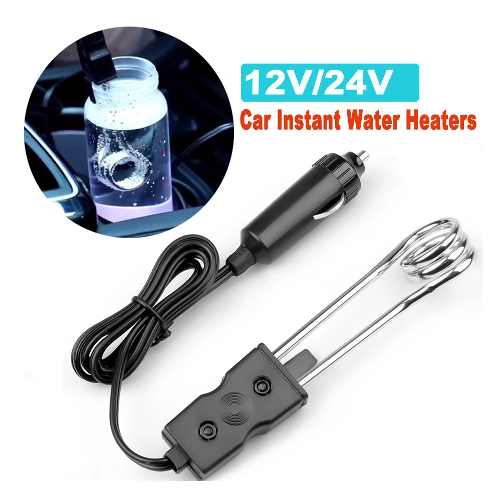 12V 24V 120W Portable Electric Car Immersion Heater for Hot Liquids