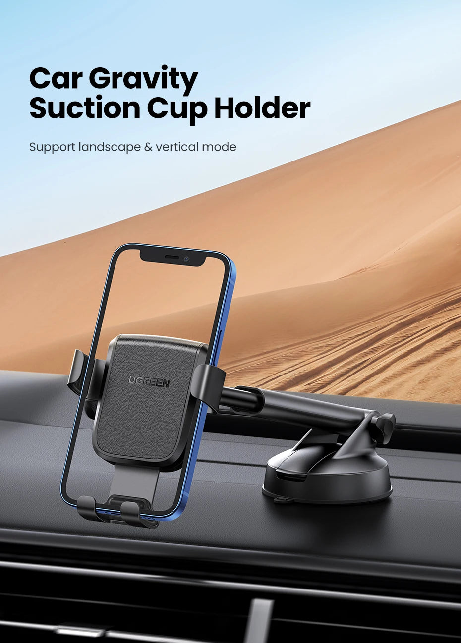 Gravity Car Phone Mount for Dashboard and Windshield - 7