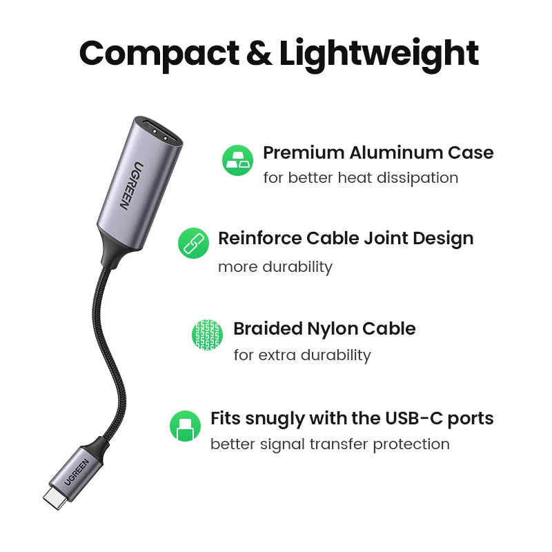 4K 60Hz USB-C to HDMI Adapter for Laptops and Smartphones - 5