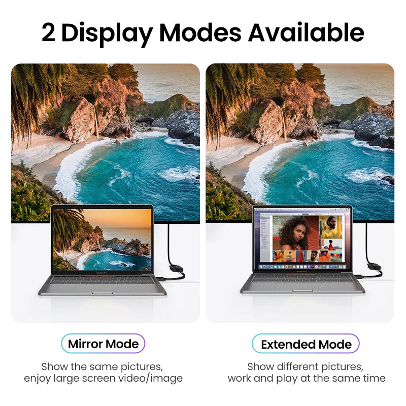 4K 60Hz USB-C to HDMI Adapter Cable for Laptops and Smartphones
