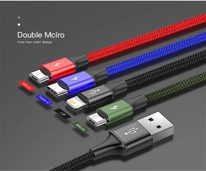 Multi-Port USB Fast Charging Cable for iPhone Android and Type-C - 26