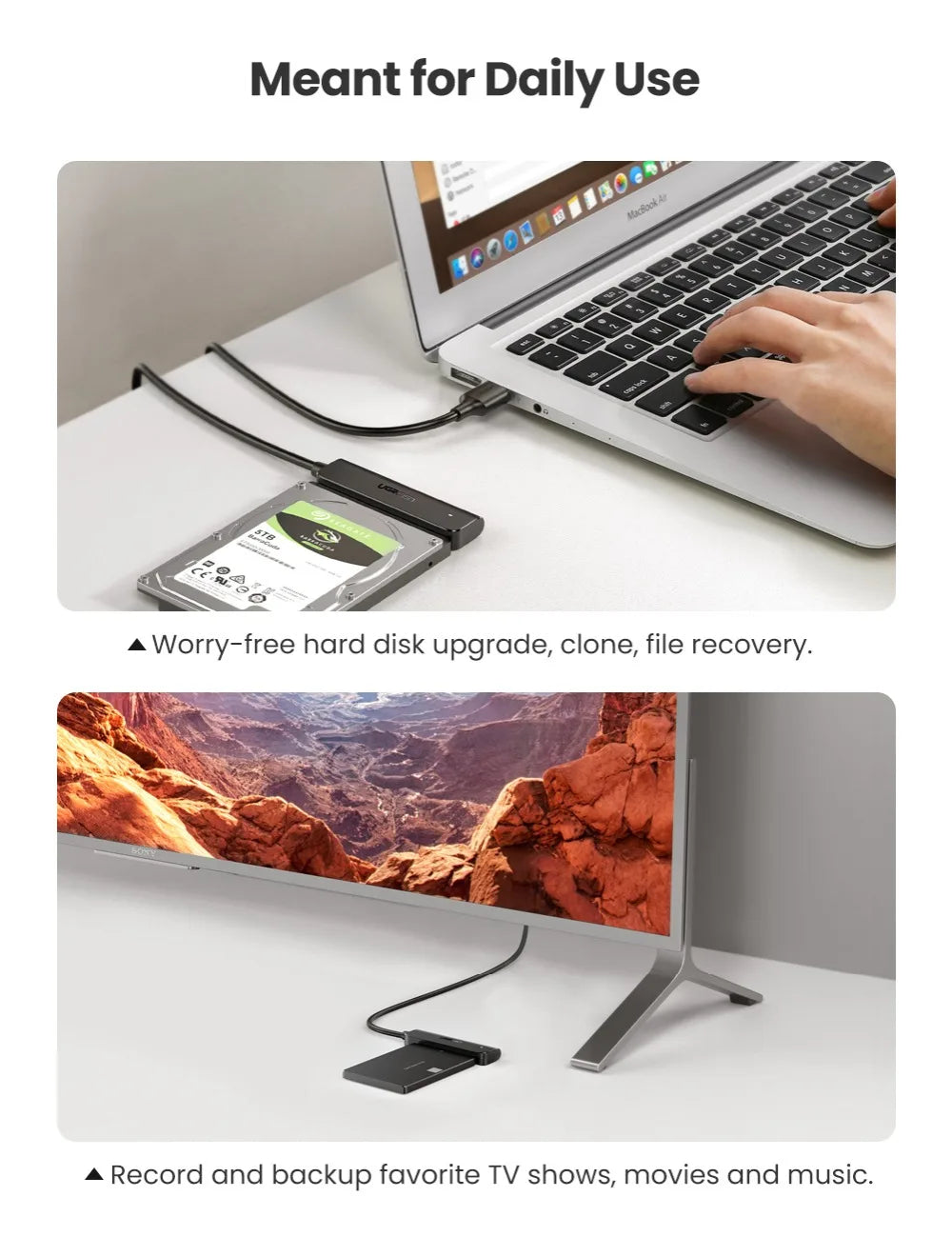 USB 3.0 to SATA Adapter for 2.5-Inch Hard Drives and SSDs - 13