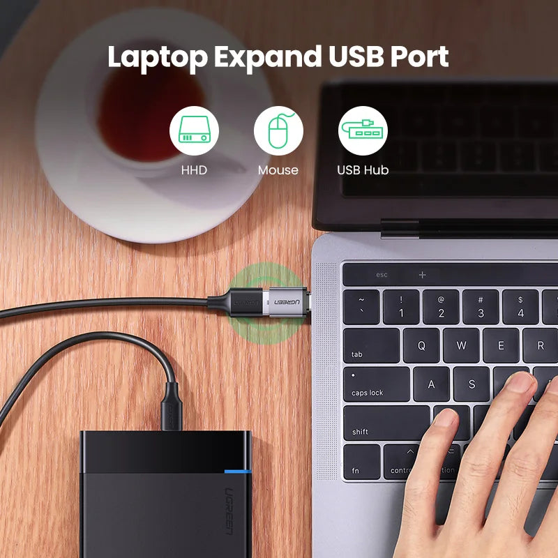USB-C to USB 3.0 OTG Adapter for Smartphones and Laptops - 4
