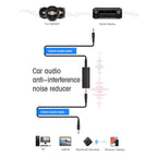 3.5mm Aux Ground Loop Noise Isolator for Car and Home Audio