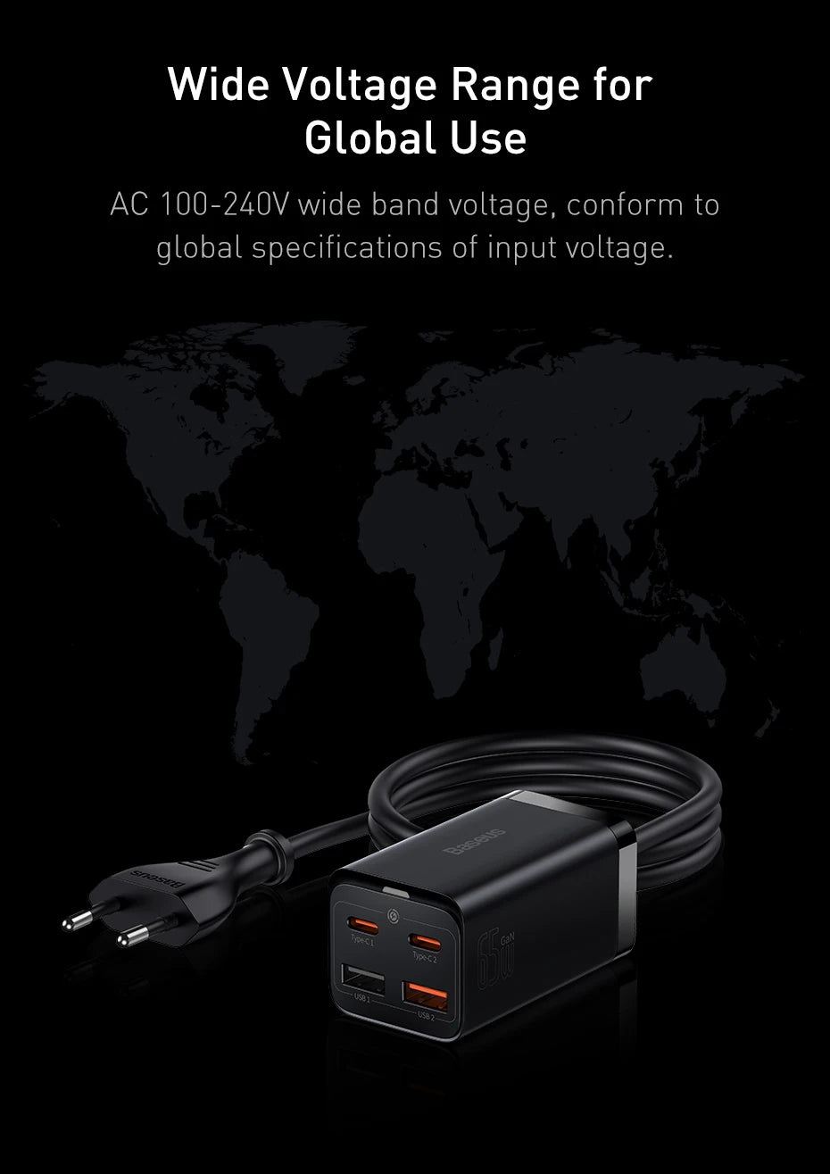 4-Port GaN Desktop Fast Charger for Laptops and Phones - 23