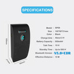 Bluetooth 5.0 Handsfree Sun Visor Car Speaker and Music Receiver