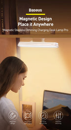 Magnetic Rechargeable LED Desk Lamp with Stepless Dimming