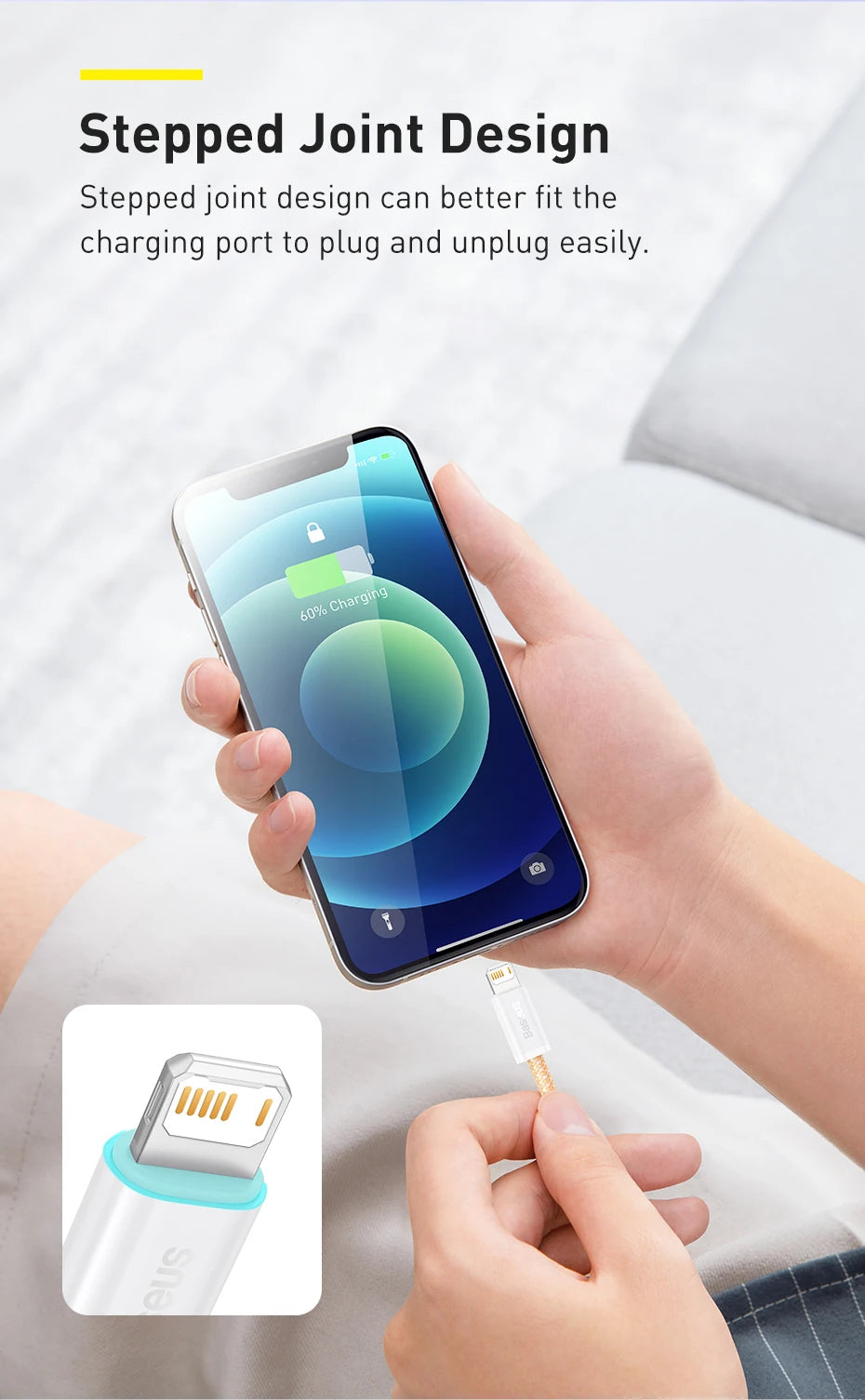 2.4A Fast Charging Data Cable for iPhone - 15
