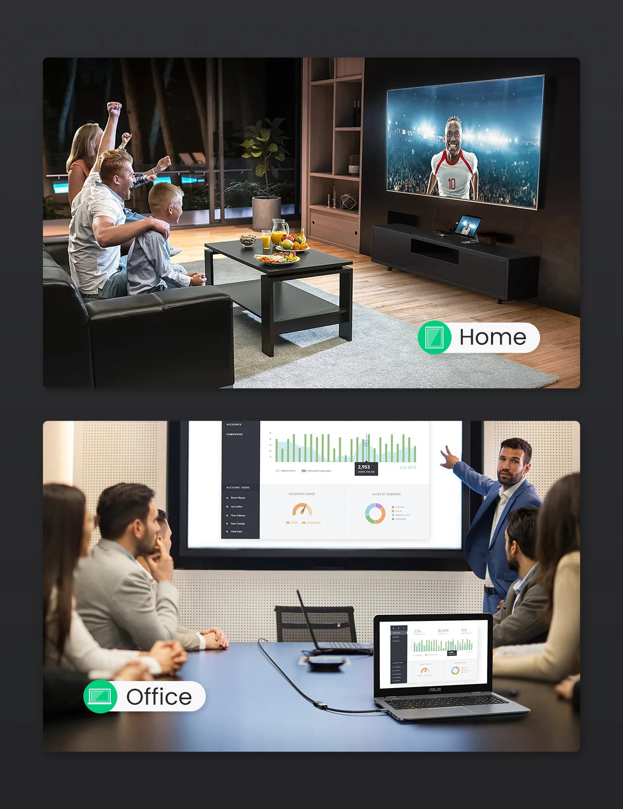 Micro HDMI to HDMI Adapter 4K 60Hz Cable - 14