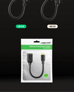 USB-C to USB 3.0 OTG Adapter Cable for Smartphones and Tablets